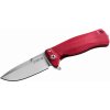 LionSteel SR22A RS Aluminium Red vreckový nôž 8 cm, červená, hliník, rozbíjač skla