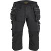 Blåkläder AB 1977 STRIKER Pracovní kalhoty pro řemeslníky pod kolena ze strečového materiálu Farba: Black/Black, Veľkosť: C56