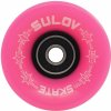 SULOV Kolečka Penny board NEON PINK 60 x 45mm 85A, sada 4ks, s ložisky