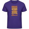 Gildan Tričko - Dizajn - Great Taste for Great Moments - Purple - M - Pánske