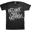 Red hot chili peppers tričko Black & White Logo Čierna S