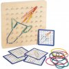 Small Foot Dřevěná deska Geoboard