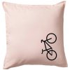 Bicykel na výšku - Vankúš 50x50 - 50x50 - Iba poťah ( Svetloružová )