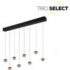 TRIO SELECT 344410832 ORBIT závesné svietidlo SMD LED 8x8W/960lm 2300+3000+4000K čierna matná, kávová, switchdimmer