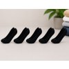 XPOSE® Bavlnené neviditeľné ponožky - čierne 5ks (vel. 35-38),