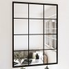 vidaXL Nástenné zrkadlá 3 ks čierne 80x60 cm kov 3189033