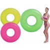 Kruh nafukovací na plávanie polomatný neónový 91 cm INTEX 59262 žltý