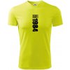 Limited edition 1984 pruh - Pánske tričko Fantasy športové - 3XL ( Neonová žltá )