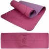 LIFEFIT YOGA MAT LOTOS DUO, 183 × 58 × 0,6 cm, bordó
