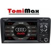 TomiMax AUDI A3 Android 13 autorádio s WIFI, GPS, USB, BT HW výbava: 8 Core 6GB+128GB HIGH