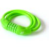 Zámok na bicykel Extend NUMERIC 4, 10*1000mm, lime green