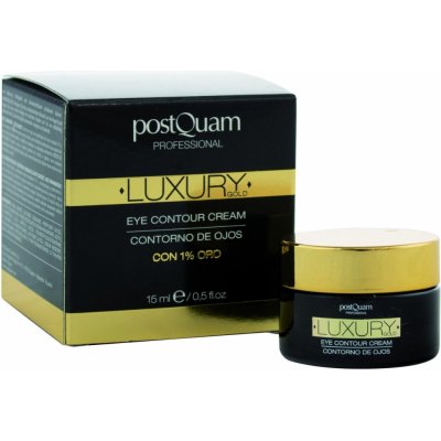 PostQuam Professional Luxury Gold Luxusný liftingový hydratačný očný krém s 1% zlata 15 ml