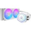 Cooler Master vodní chladič MasterLiquid Atmos II LCD 240, 2x120mm, LGA1851, AM5, bílá MLX-D24M-A25SZ-LW