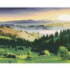 Diamondi Diamantové maľovanie - KRAJINA KOPCE A STROMY Rámovanie: vypnuté plátno na rám, Rozmer: 40x50 cm