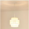 Brilagi Brilagi - Luster na lanku SPACE YUTE 1xE27/15W/230V pr. 25 cm krémová/biela BG1252 + záruka 3 roky zadarmo + záruka 3 roky zadarmo