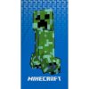 Osuška Minecraft Creeper v modrém 140x70cm