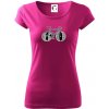 Narodeniny 60 rokov na bicykli - Dámske tričko Pure - XL ( Fuchsiová )
