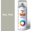 Sprej sivý lesklý 400ml, odtieň RAL 7032 farba křemenová sivá lesklá, Schuller Ehklar, farby v spreji PRISMA COLOR 91035