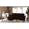 Rohová rozkladacia sedačka LENOX tmavohnedá - SAWANA 16