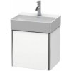 Duravit XSquare skrinka 43.4x34x39.7 cm závesná kúpeľňová skrinka pod umývadlo biela XS4060R1818