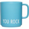 Hrnček s uškom Favourite You Rock sýto modrý