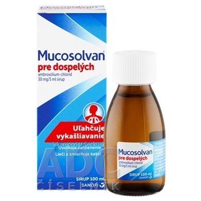 Mucosolvan pre dospelých sir 30 mg/5 ml (fľ.skl.) 1x100 ml