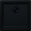 SCHOCK Kiruna N-100 Cristadur drez, s excentrom, spodná montáž, 456 x 456 mm, allBlack Night, KIRN100UBLACK