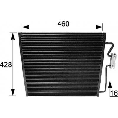 Kondenzátor klimatizácie MAHLE AC 154 001S AC 154 001S