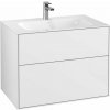 Villeroy & Boch Finion Umývadlová skrinka, 80x59x50 cm, 2 zásuvky, Glossy White F01000GF