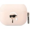 Karl Lagerfeld puzdro Karl Lagerfeld KLAPRUNIKP kryt Apple AirPods Pre ružový/ružový Silikónový Karl Head 3D