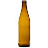 Sklenená fľaša na pivo 500ml 23cm hnedá D2