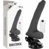 Basecock Realistic Vibrator Remote Control Black 19 cm