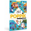 POPPIK Vzdelávací samolepkový plagát Legrační zvieratká