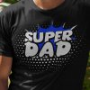 Tričko s potlačou SUPER DAD Pánsky Čierna L