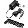 Adaptér NTS 1500mA Univerzálny 3-12V, 18W, 1.8m kábel, konektory: DC, USB(mini, micro, A, C), čierny