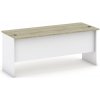 Kancelársky písací stôl MIRELLI, 180x80 cm, biela/dub sonoma