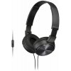 SONY stereo sluchátka MDR-ZX310AP, černá