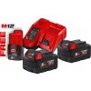 Set akumulátorov Milwaukee M18™ NRG M18NRG-502 (2x5,0Ah +1xM12-18FC + 1x2Ah) /4933459217/