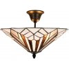 Lampa vitráž stropná stropnica Ø42*28