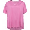 Nike Dámske športové tričko plus size ONE DF SS STD TOP PLUS W ružová