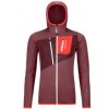Ortovox FLEECE GRID HOODY W mountain rose 23/24 XS; Červená mikina