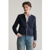 GANT COTTON KNIT JACKET EVENING BLUE