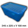 Úložný box s vekom a klipsami HOME BOX 8L - modrý - PLAST TEAM 15-2238