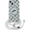 Karl Lagerfeld IML Monogram Crossbody K&CH Heads MagSafe Zadný Kryt pre iPhone 15 Transparent