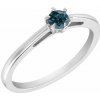 Eppi Zásnubný prsteň s modrým diamantom Oria R33110