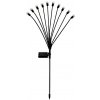 MasterLED Solárne zapichovacie záhradné svietidlo, LED 10 ramenný kvet, 173cm, IP44, VIP3659