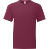 Fruit of the Loom Tričko Iconic 150 T, krátký rukáv, pánské COT16143037005-burgundy 2XL Burgundová