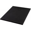 Cagliari Black 80x100x2,6 cm Štvorcová, SMC sprchová vanička, so sifonom