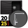 BLANCO SET 08-A 25 SONA 45 S čierna + MILA chróm