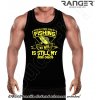 Pánske tielko RANGER® - motív Rybárčenie 06 Žltá 3XL